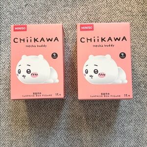 2 Miniso Chiikawa Hecha Buddy Blind Box Figurine